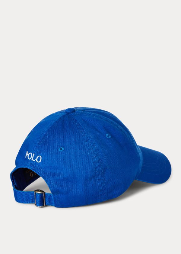 Gorra Polo Ralph Lauren Hombre Azules Azul Rey - Cotton Chino Baseball - ZFSLJ5728